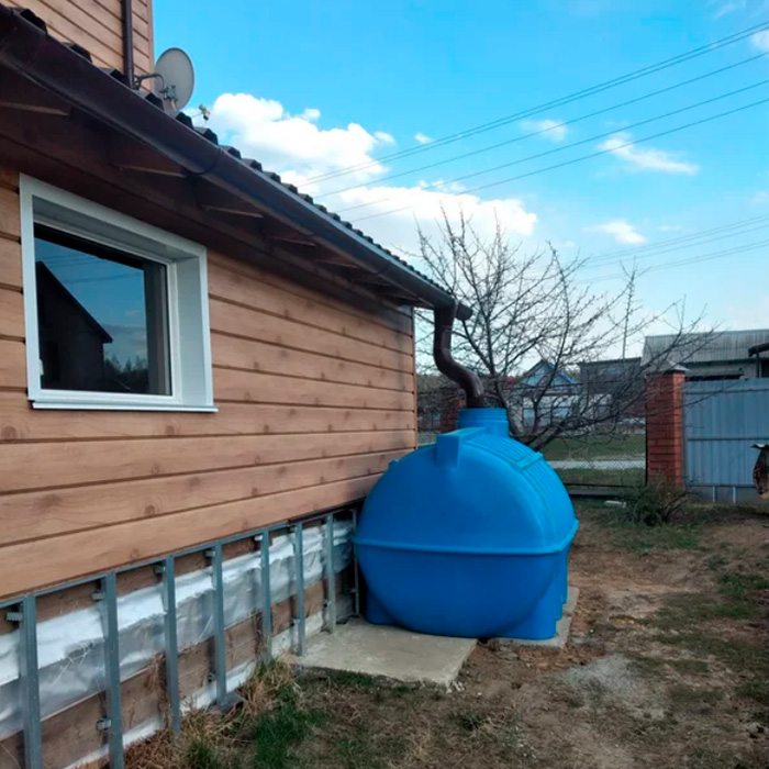 Противопожарный резервуар на основе сбора дождевой воды